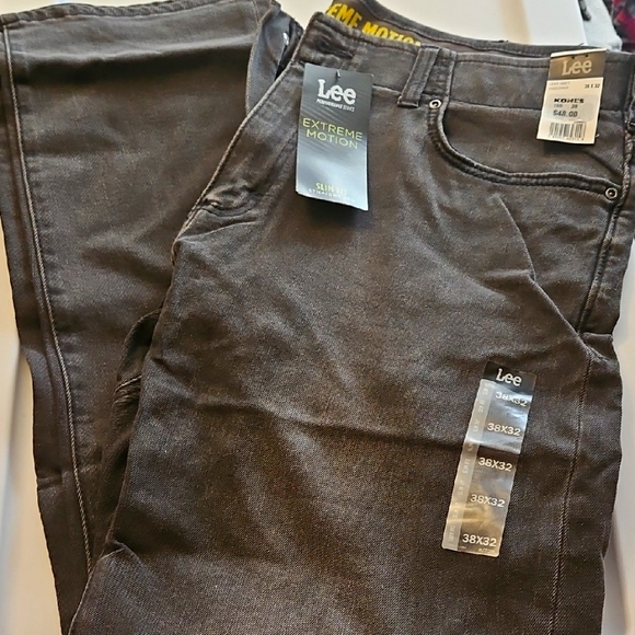 NWT Lee Men's Dark gray Jeans 38x32* - Picture 1 of 4